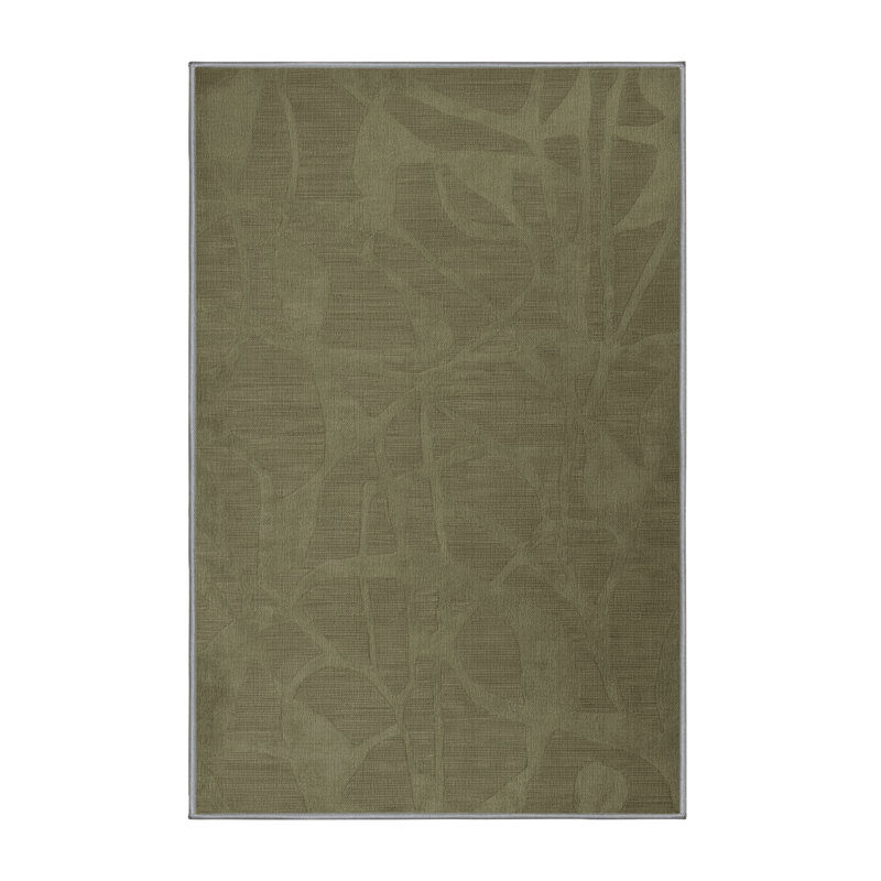 Tapis abstrait lavable à la machine, Rectangle 6 pi x 9 pi
