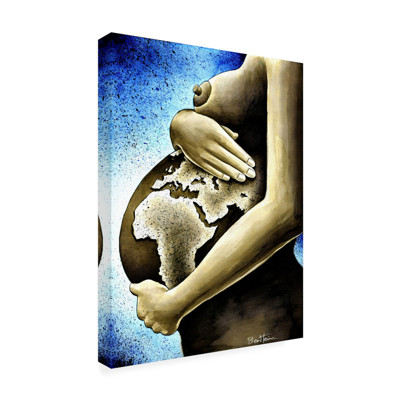 Mother Mother 1 par Ben Heine - peinture sur toile tendue, H 47 po x l 35 po x P 2 po