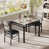Dining Table Set for 1+2 Gray selected