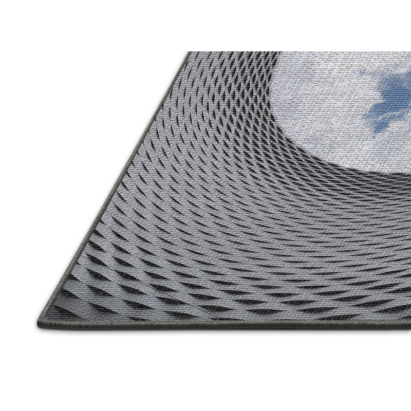 Tapis de zone gris ciel, Rectangle 5 pi x 7 pi