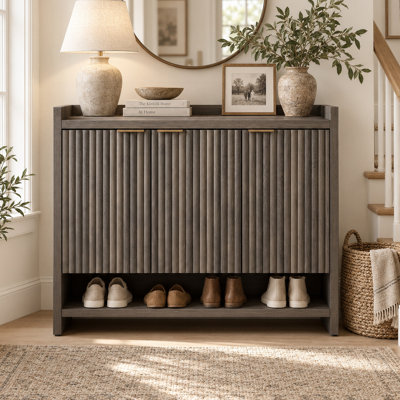Nicolee 30 Pair Shoe Storage Cabinet