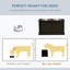 Bols surélevés pour chiens Playmate - Surélevés avec rangement, acier inoxydable, utilisation intérieure, café, grand bol pour animaux