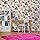 SOPHIE LAURENCE Wallpaper Instadream Multi , 10.05 X 0.53M, Pastel Vintage Style Roll