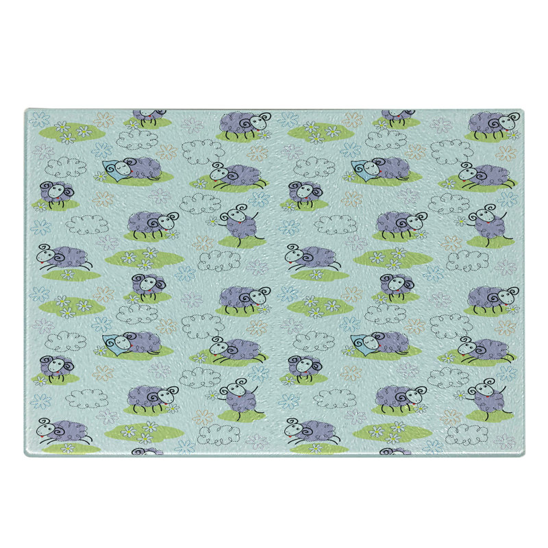 Planche à découper en verre trempé Ambesonne
