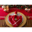 Chemin de table brodé 100% coton, lavable à la machine, chemin de table pour les fêtes, Noël et fêtes - 14 x 72