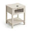 Grande table de chevet avec éclairage DEL 6 couleurs et station de recharge sans fil Qi2