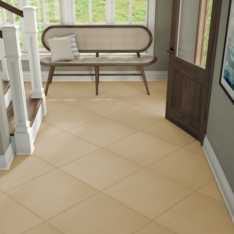 Refinery 24'' W x 24'' L Porcelain Singular Tile, Caramel