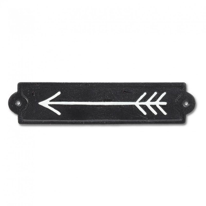 Pointing Arrow Wall Sign
