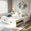 Lit de jour extensible avec couchette, lit de jour en bois-2088086620