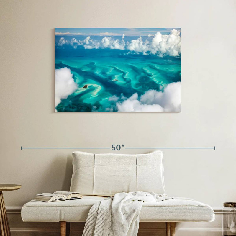 Gillard, Bahamas, nuages, H 26 po x l 39 po