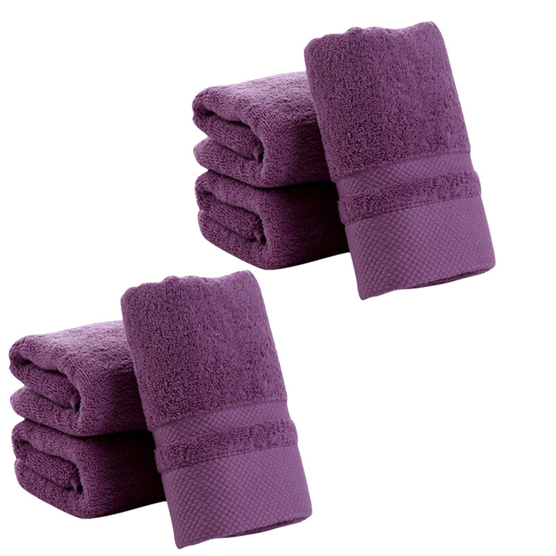Classic Hand Towels Pack of 6 100%  Cotton Light Weight & Absorbent, Fast Drying Towels for use in Bathroom, Hotels, Travel and Spa
