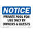 OSHA Notice - Private Pool For Use Only By Owners & Guests Sign | Heavy Duty