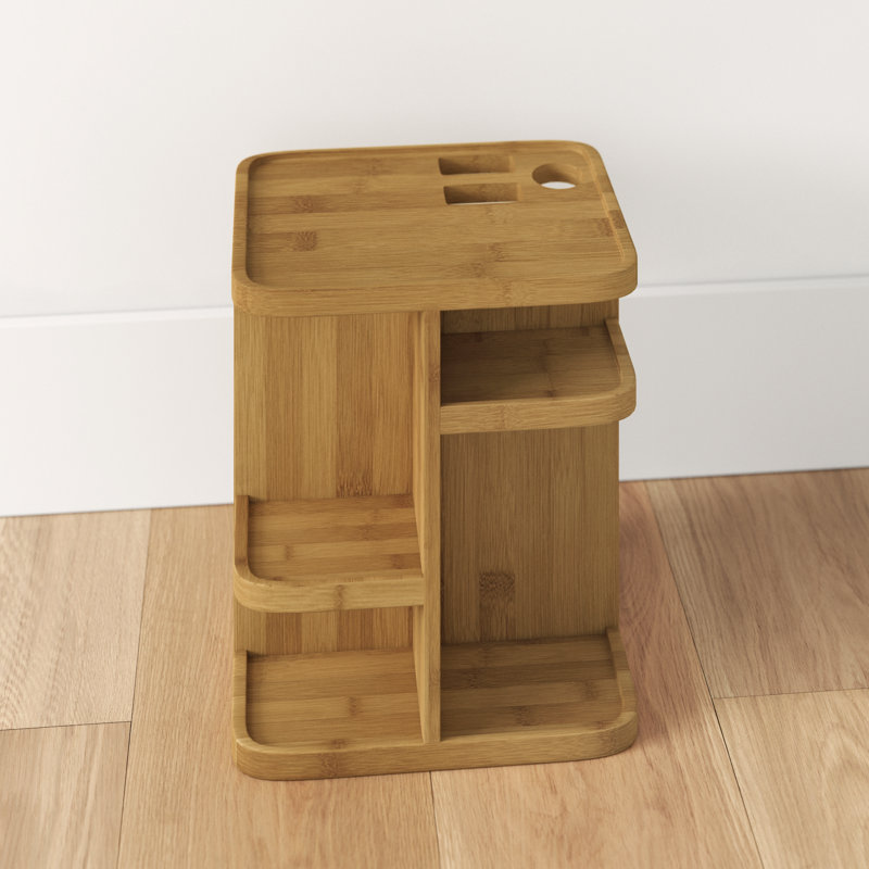 Sorbus 360 degree Bamboo Rotating Makeup Organizer