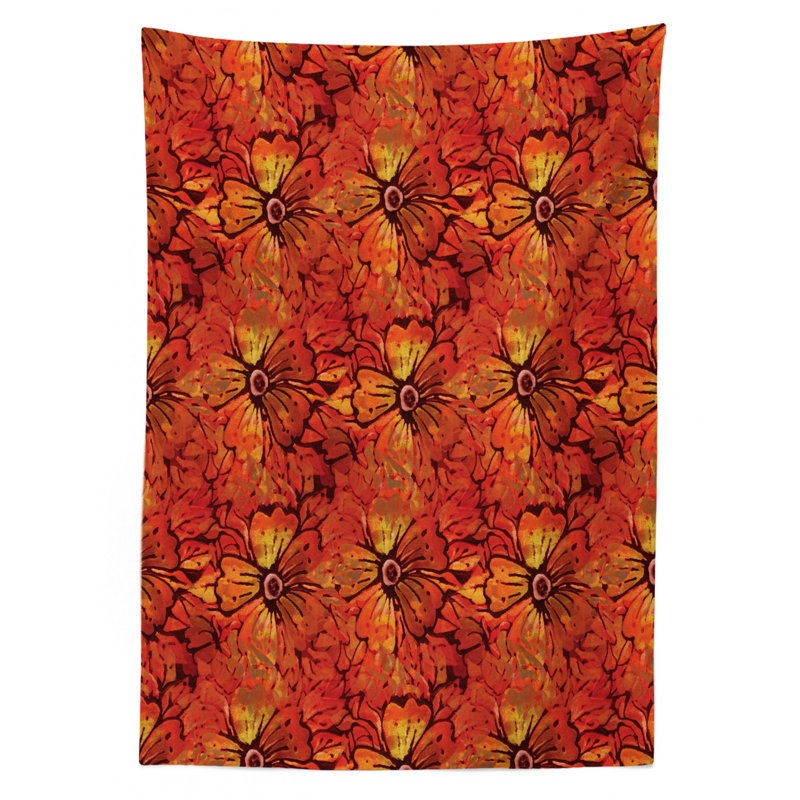 Nappe mixte, 70 po x 52 po, Floral