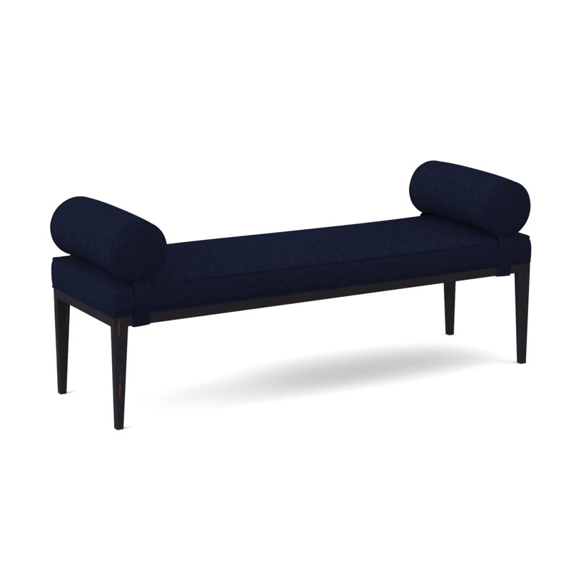 Banc Brooklyn, Ébène rétro, Mélange de polyester uniforme Margaret