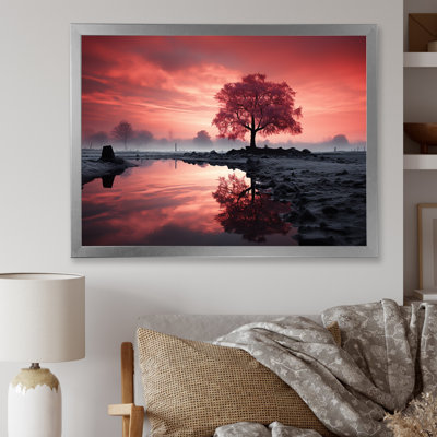 " Silent Raspberry Tree Reverie Landscape I "