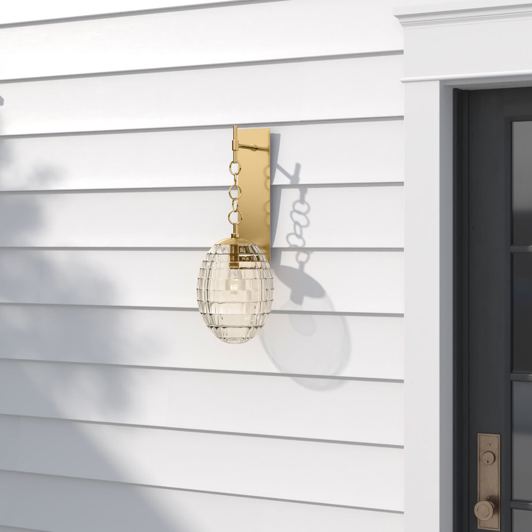 Chisa 1 - Light Dimmable Armed Sconce Wade Logan® 