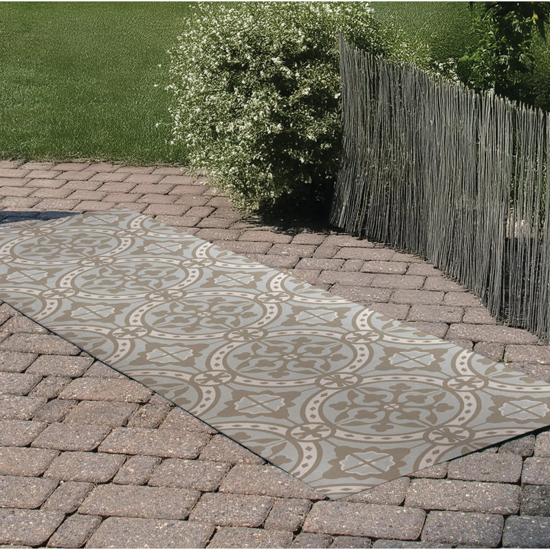 Tapis d'extérieur Aleah, Tapis de couloir 2 pi 6 po x 8 pi