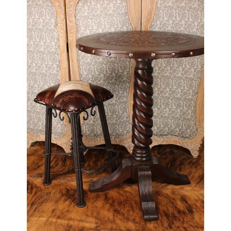 Yeal Upholstered Counter Stool with Metal Frame