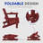 Wolak HDPE Folding Adirondack Chair With Dual Cup Holder-1671331621