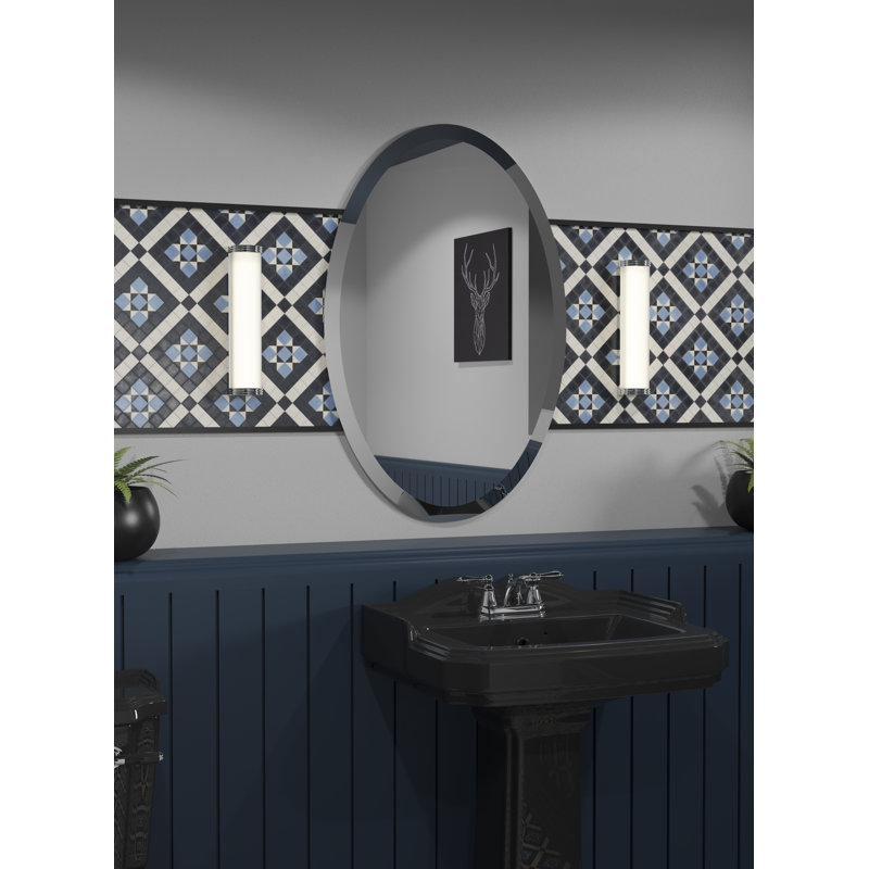 Aba Flat Wall Mirror, 90cm H x 60cm W