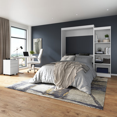 Edge 90W Murphy Storage Bed with Shelving Unit