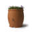 100 Gallon Decorative Plastic Rain Barrel with Planter Top-20182998