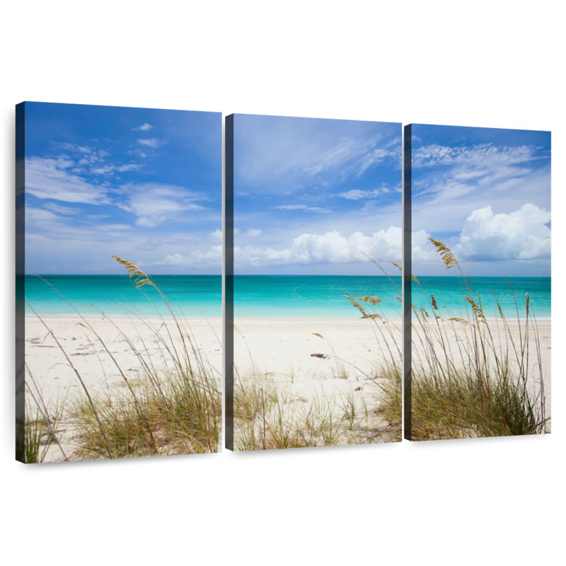 Gillard Grassy, plage des Caraïbes, H 32 po x l 50 po