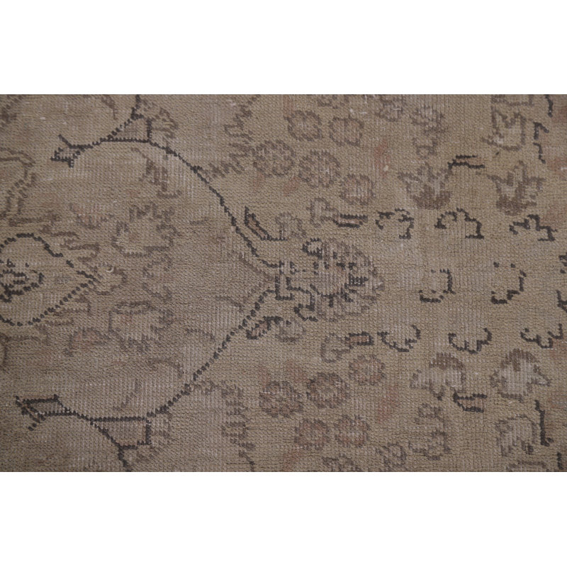 Tapis unique en laine noué à la main style années 1970 de 6 pi 7 po x 9 pi 4 po Katelynn