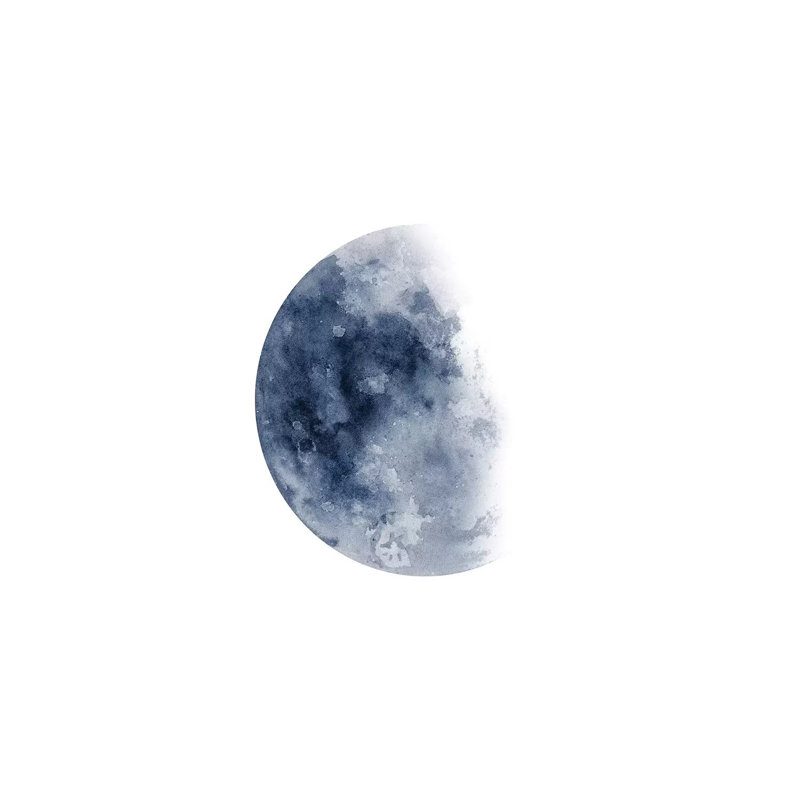 Blue Moon Waning No by Brandon Wong - Wrapped Canvas Print, 30.48cm H x 20.32cm W x 1.91cm D
