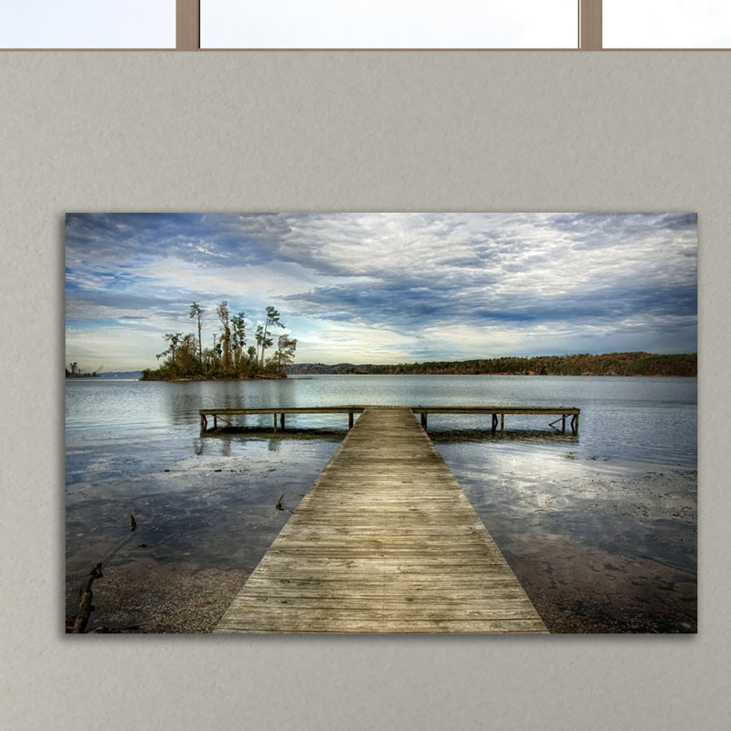«Down the Pier» par Dano - reproduction de photo sur toile, H 16 po x l 24 po x P 1,5 po
