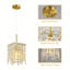 Paquet de 1 luminaire suspendu en cristal Modern Farmhouse