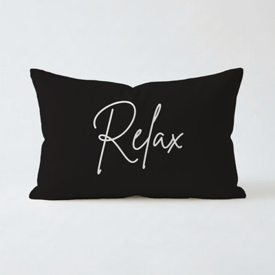Relax Pillow 21"X13" Black