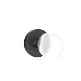 Privacy Bristol Crystal Knob with Disk Rose