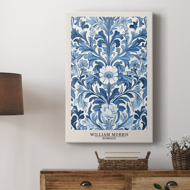 WM MORRIS Series DLXIII -Gallery Wrapped Cavas, 12" H x 18" W