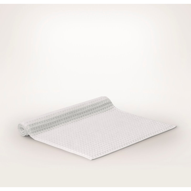 Turkish Waffle Bath Mat, White