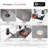 Pietra STYLISH Kinbrook Dual Mount 28" Workstation Single-Bowl Composite Granite Kitchen Sink-62240457