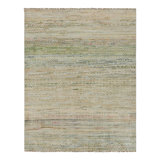 Rug & Kilim’S Contemporary Rug With Polychromatic Stripes And Geometric Patterns