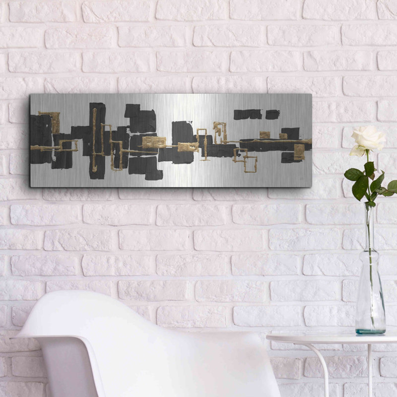 Ivy Bronx «Gilded Boxes III» par Chris Paschke, H 12 po x l 36 po