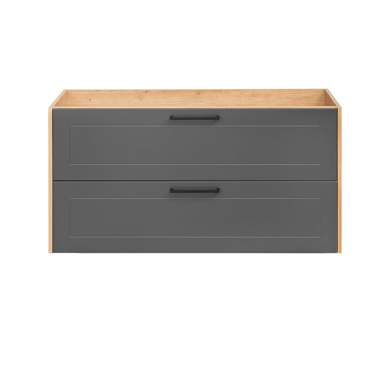 Evelyn-May 120cm Single Bathroom Vanity Base Only in Grey/Brown, Grey