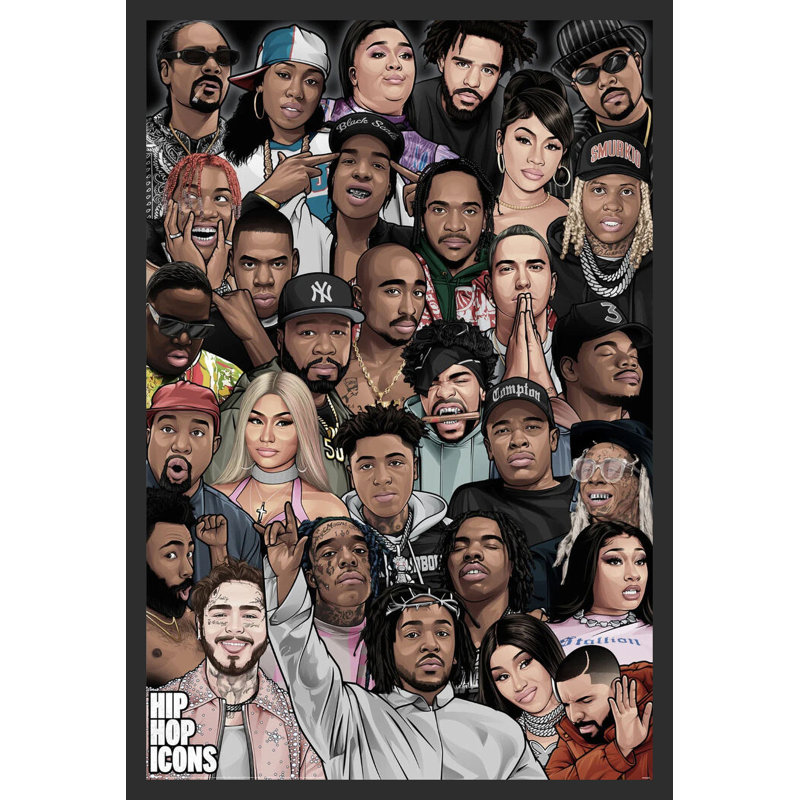 Plexi «Hip Hop Icônes» sur papier