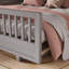 Lit plateforme simple en bois massif avec garde-corps, lits simples convertibles-615259275