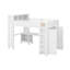 Grand lit mezzanine avec garde-robe et bureau, tête de lit avec rangement et port USB-1206863143
