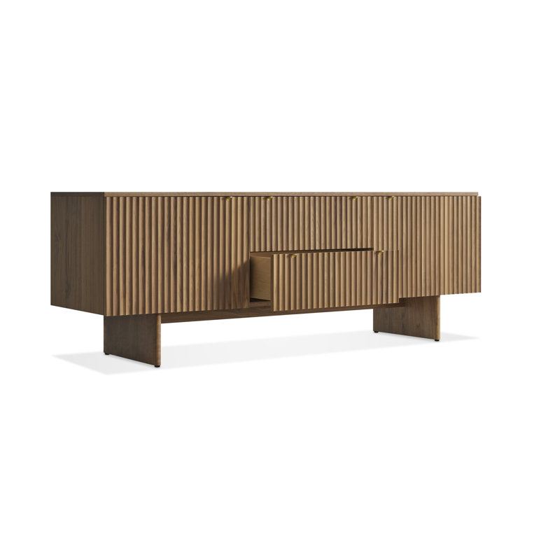Murmur 80'' W Solid Wood Sideboard, Walnut