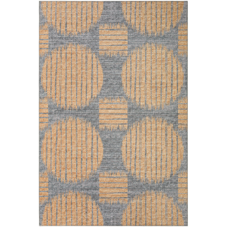 Volkard Chenille Washable Geometric Rug