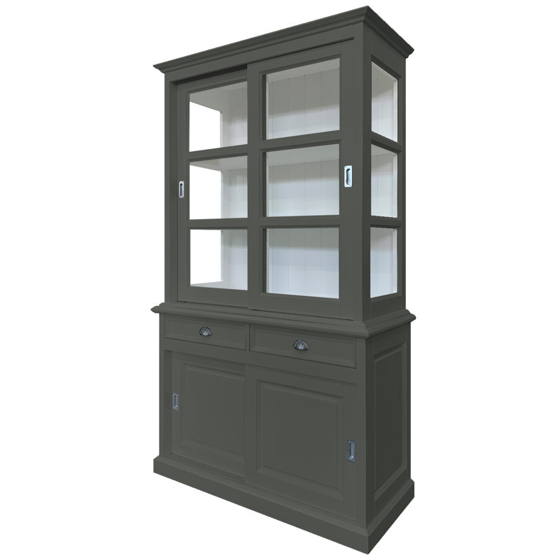 Babetta Display Cabinet, Green Grey