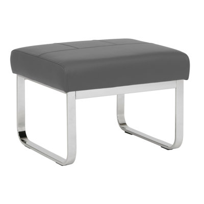 Jaymiah Faux Leather Ottoman