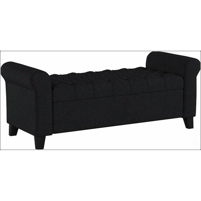 HAYES ARMED STORAGE BENCH
