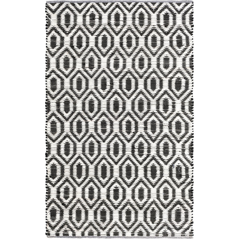 Egge Cotton Geometric Indoor Rug, Rectangle 5' x 8'