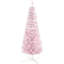 Arbre de Noël artificiel enneigé 5 pi, arbre de Noël mince avec branches réalistes et base en plastique pour décoration d'intérieur-897436837-897436762